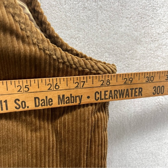 Hickey Freeman Brown Tweed Corduroy Men Field Barn Vest XXL English Countryside - Picture 11 of 13
